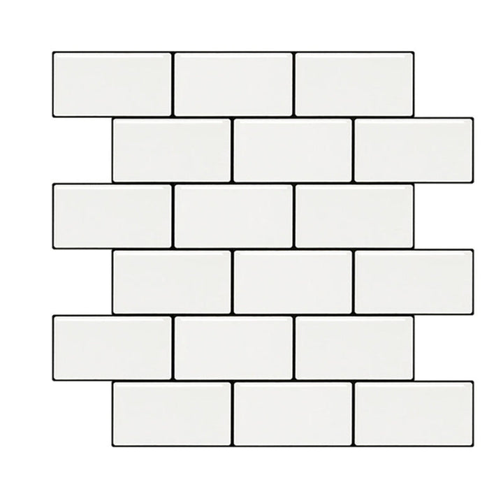 BowLift | White Subway Tile Waterproof PVC Peel & Stick Tile for Backsplash Wall