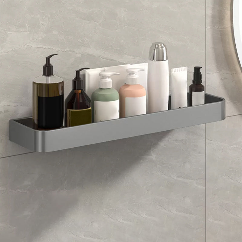BowLift | Modern Grey 2-piece Bathroom Accessory Set, Matt Grey, Bathroom Shelf