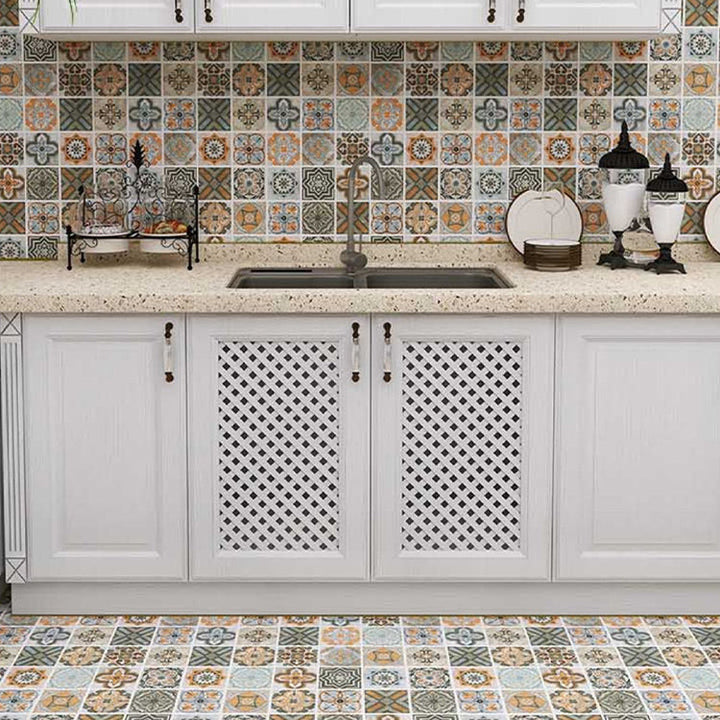 BowLift | Spanish Pattern Single Tile Waterproof Peel & Stick Tile for Splashback Wall