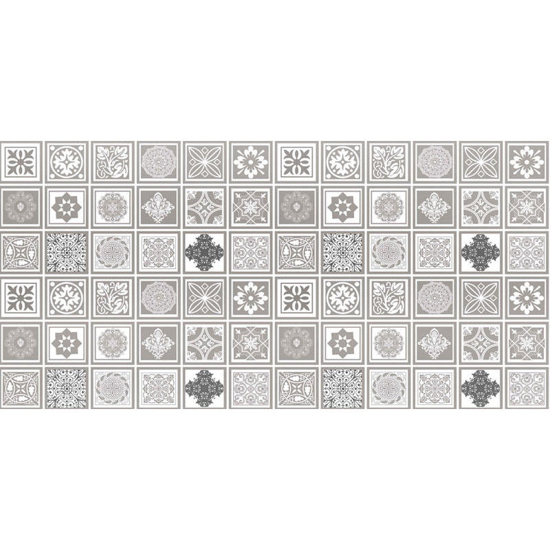 BowLift | Spanish Pattern Single Tile Waterproof Peel & Stick Tile for Splashback Wall