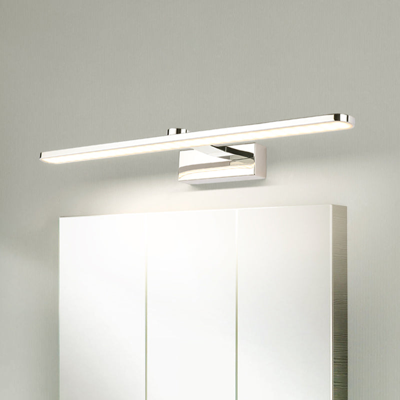BowLift | Extended Acrylic Vanity Lighting Simple Style 16"/17"/23" L LED White Finish Wall Light Wall Lamp for Bathroom in Warm/White Light