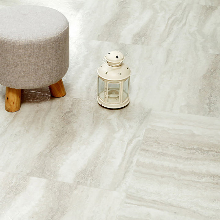 BowLift | Modern fabric look plastic floor water-repellent square edge floor tiles