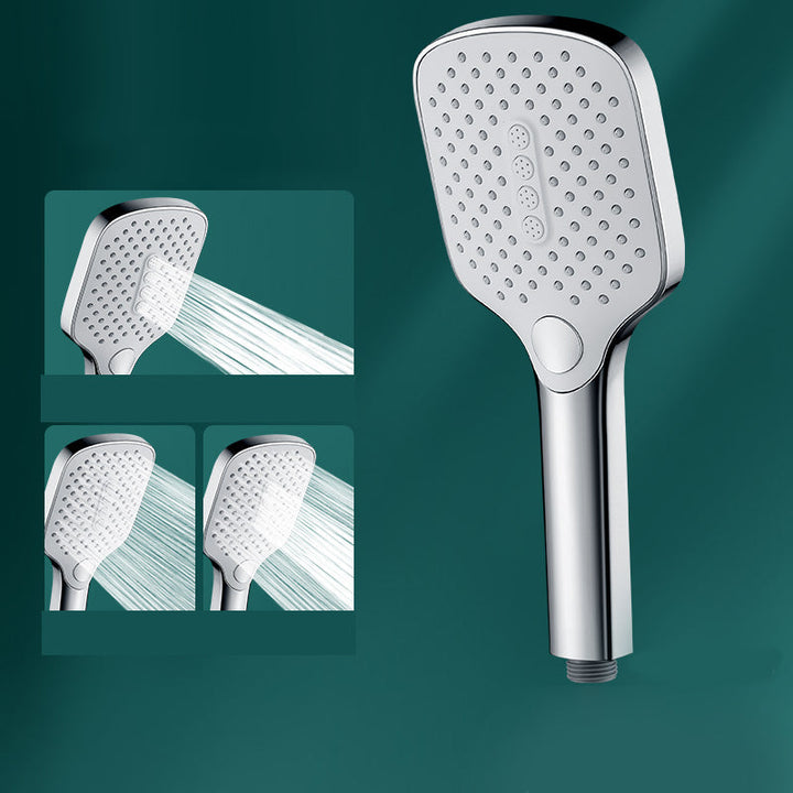 BowLift | Rectangular Self-Cleaning Hand Shower Adjustable Spray Pattern Wall Mounted Hand Shower