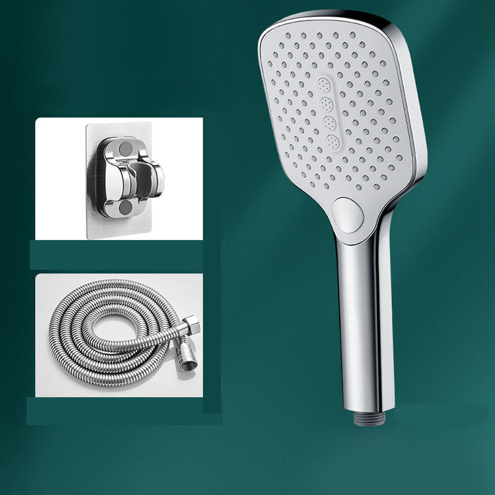 BowLift | Rectangular Self-Cleaning Hand Shower Adjustable Spray Pattern Wall Mounted Hand Shower