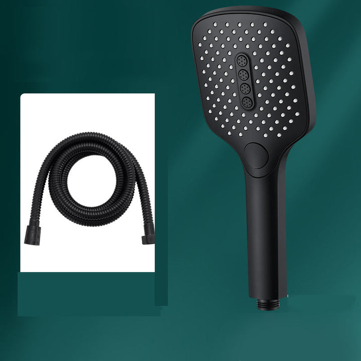 BowLift | Rectangular Self-Cleaning Hand Shower Adjustable Spray Pattern Wall Mounted Hand Shower