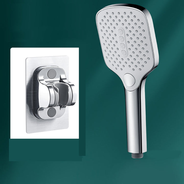 BowLift | Rectangular Self-Cleaning Hand Shower Adjustable Spray Pattern Wall Mounted Hand Shower