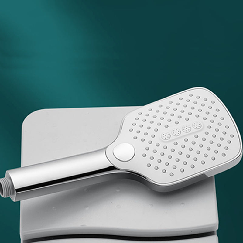 BowLift | Rectangular Self-Cleaning Hand Shower Adjustable Spray Pattern Wall Mounted Hand Shower