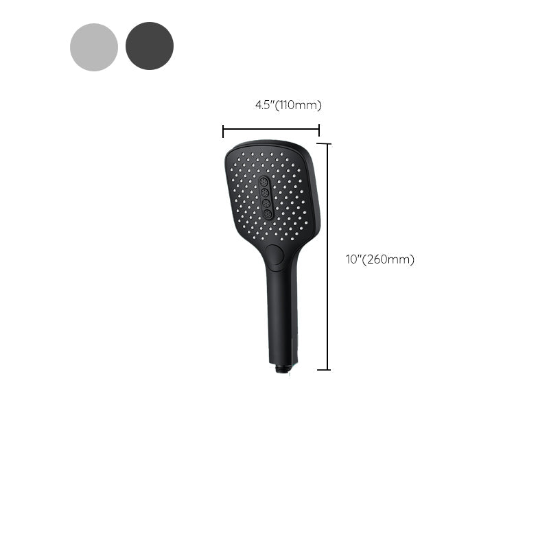 BowLift | Rectangular Self-Cleaning Hand Shower Adjustable Spray Pattern Wall Mounted Hand Shower