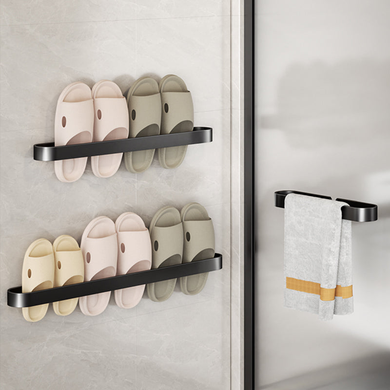 BowLift | Minimalist Bathroom Accessory Set Metal Slipper Rack/Towel Holder