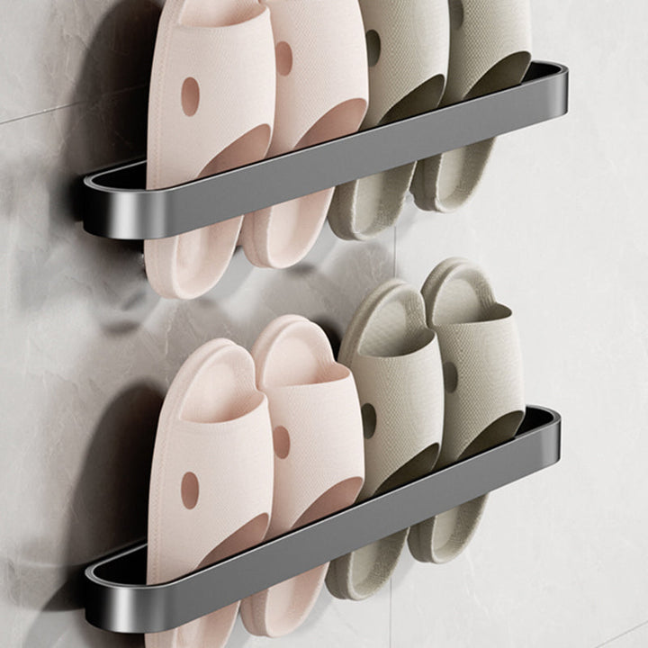 BowLift | Minimalist Bathroom Accessory Set Metal Slipper Rack/Towel Holder