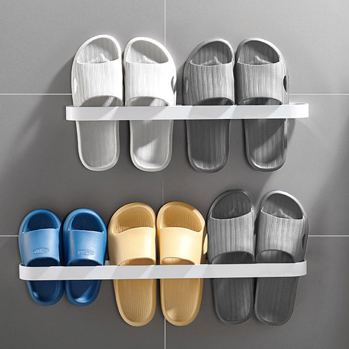 BowLift | Minimalist Bathroom Accessory Set Metal Slipper Rack/Towel Holder