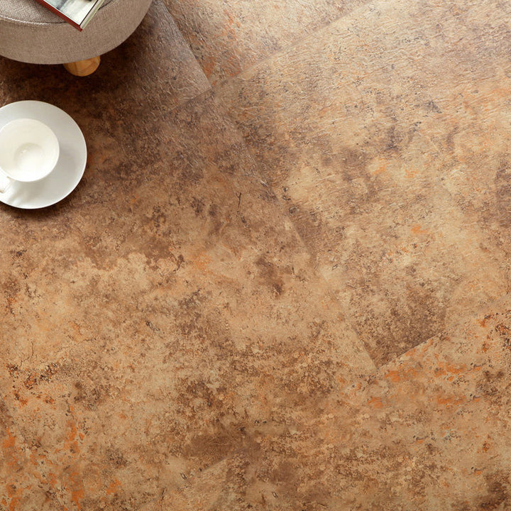 BowLift | Modern Water-Repellent Plastic Floor Fabric Look Square Edge Floor Tiles