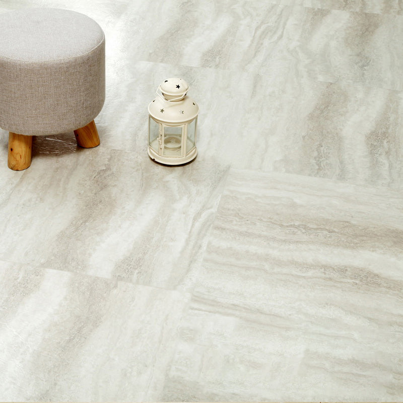 BowLift | Modern Water-Repellent Plastic Flooring Fabric Look Square Edge Floor Tiles