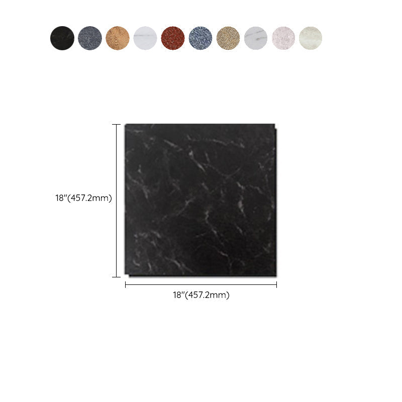 BowLift | Modern Water-Repellent Plastic Floor Fabric Look Square Edge Floor Tiles
