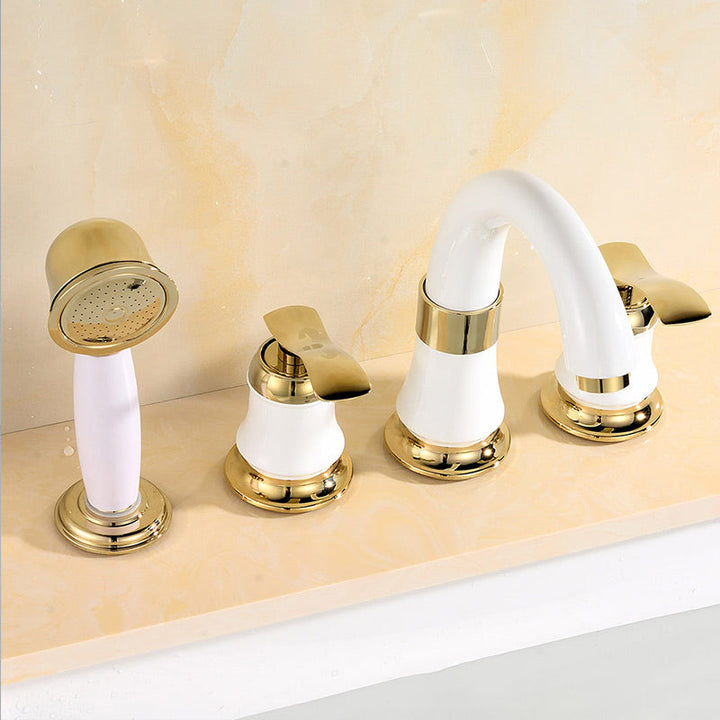 BowLift | Contemporary Tub Faucet Trim Deck Mount Tub Faucet Trim for Bathroom