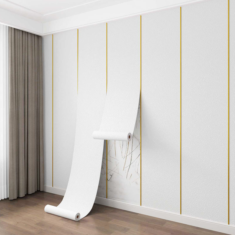 BowLift | Modern Pearl Wall Molding Flat Wall Access Panel Peel and Stick Foam Baseboard