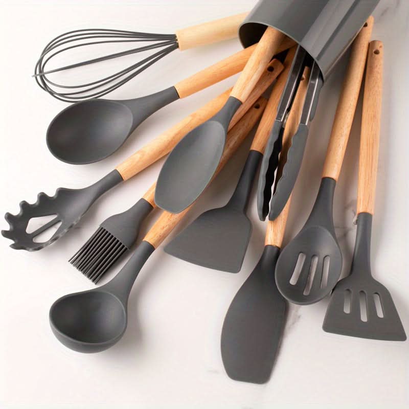 BowLift | SilicoWare – 12-piece kitchen silicone utensils set