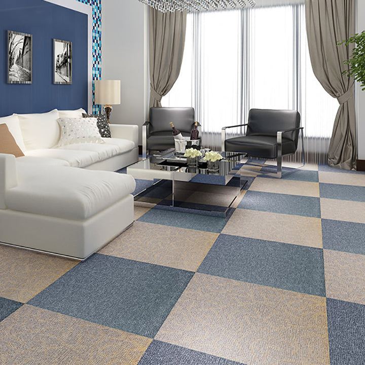 BowLift | Square Plastic Flooring Water Repellent Peel and Stick Tiles Floor Leather