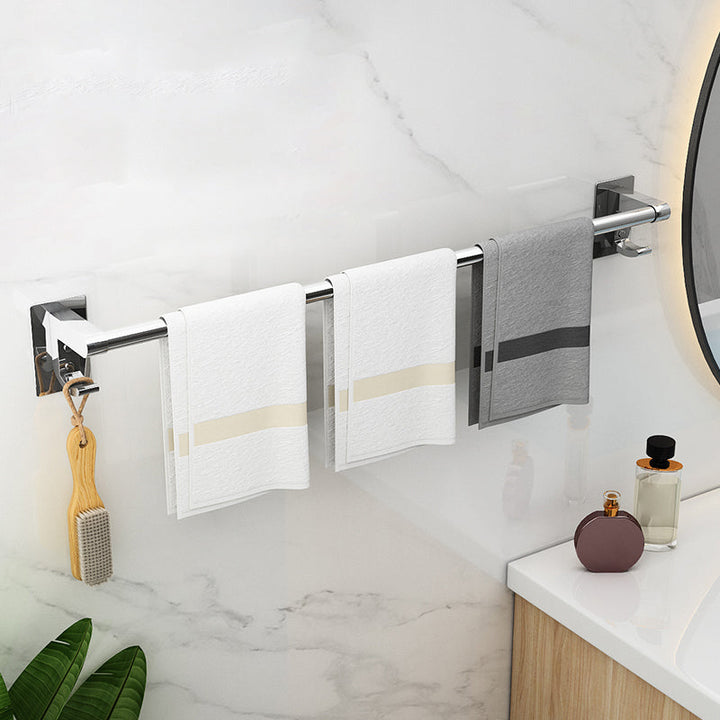 BowLift | Polished Chrome Bathroom Accessory Set Modern Bathroom Shelf Stainless Steel