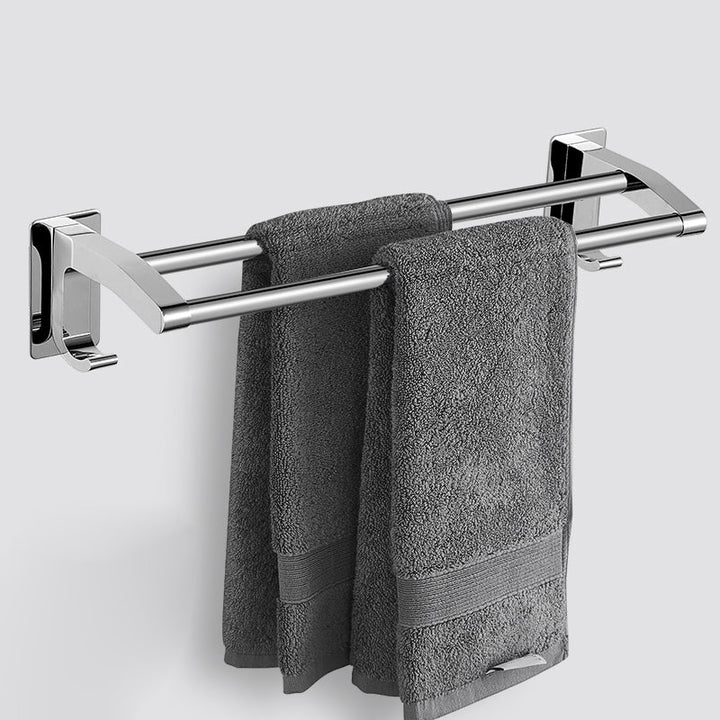 BowLift | Polished Chrome Bathroom Accessory Set Modern Bathroom Shelf Stainless Steel