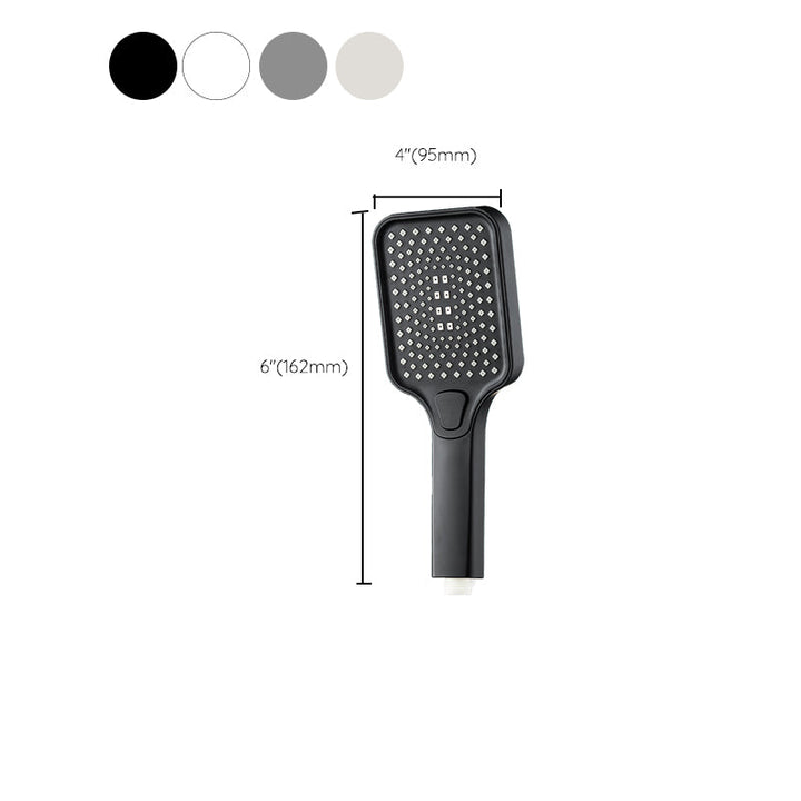 BowLift | Contemporary Rectangular Hand Shower Adjustable Spray Pattern Showerhead