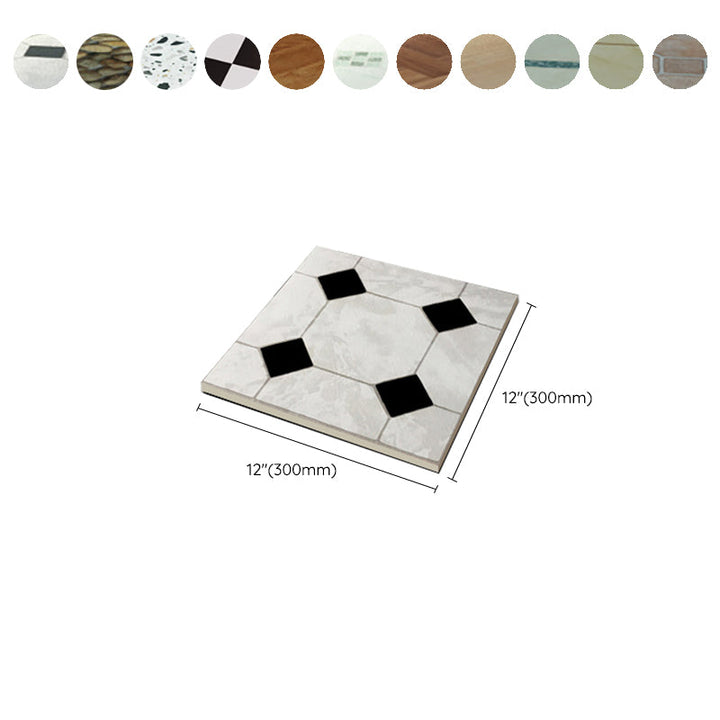 BowLift | Modern Stone Look Plastic Flooring Waterproof Tiles with Square Edge
