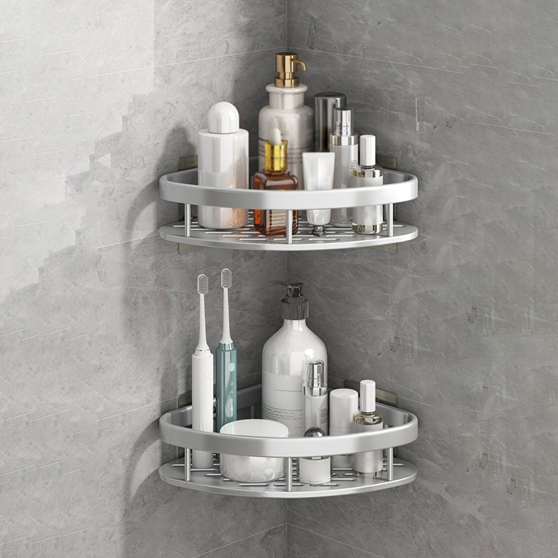 BowLift | Silver/Black Bathroom Accessories Set Modern 1/2/3 - Piece Bathroom Shelf