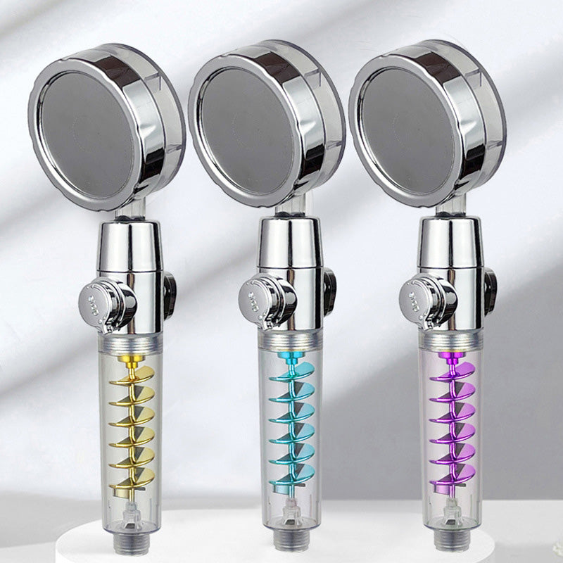 BowLift | Modern Round Handheld Showerhead Rain Spray Head made of Plastic