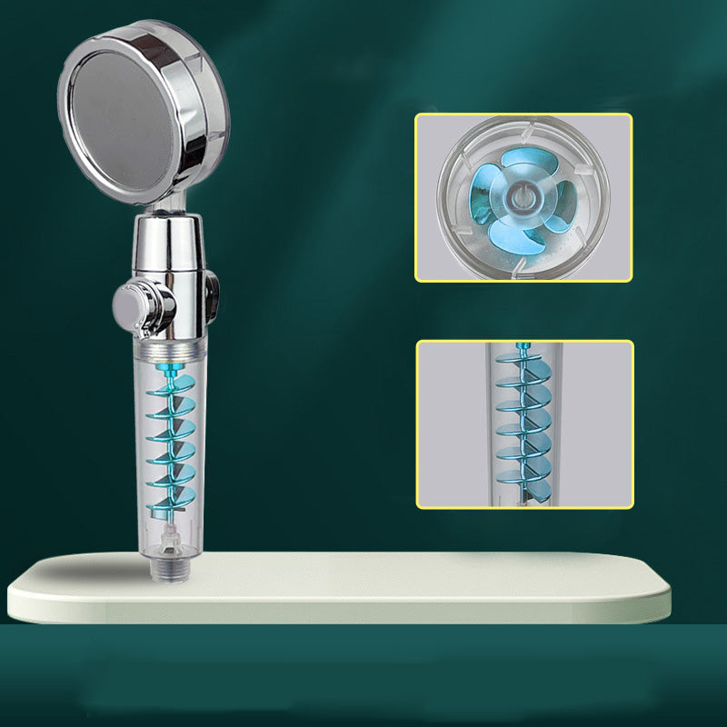 BowLift | Modern Round Handheld Showerhead Rain Spray Head made of Plastic