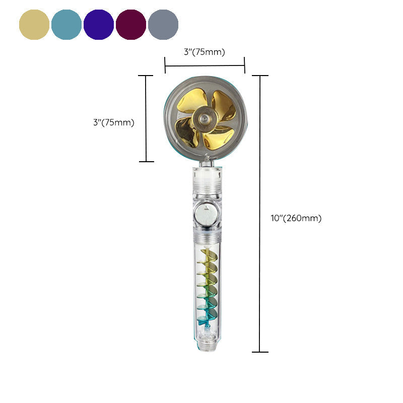 BowLift | Modern Round Handheld Showerhead Rain Spray Head made of Plastic