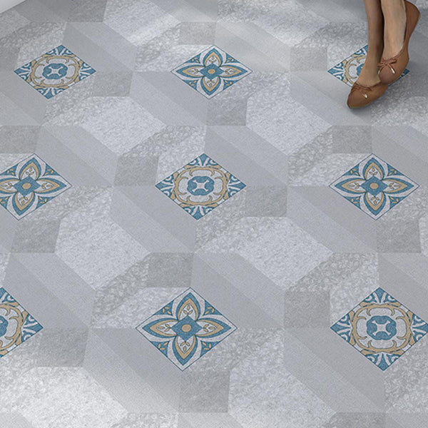BowLift | Rectangular Plastic Floor Waterproof Fabric Look Floor Tiles