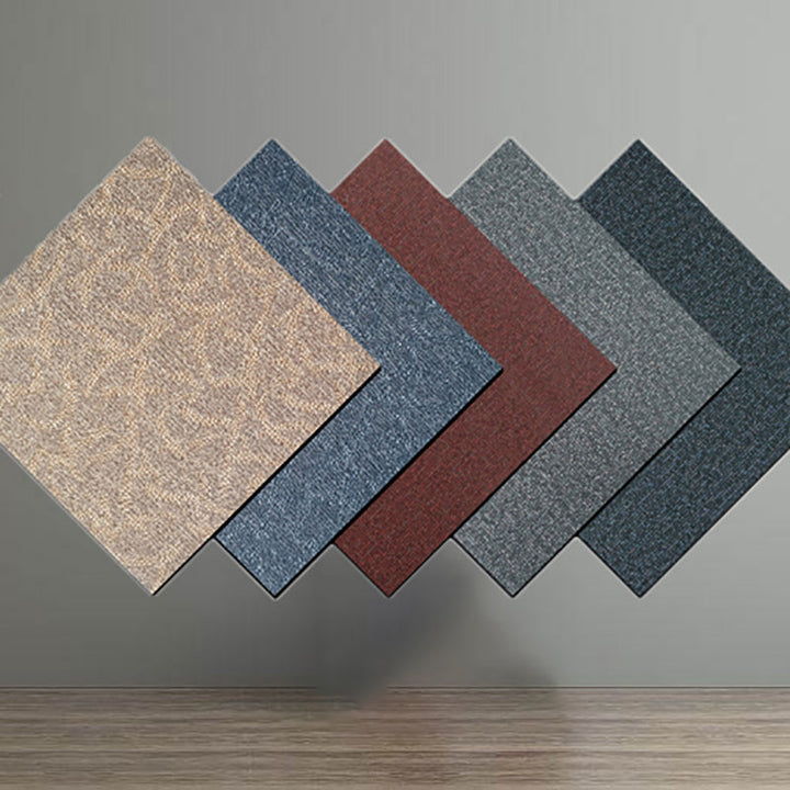 BowLift | Square Plastic Floor Water-Repellent Fabric Look Peel & Stick Floor Tiles