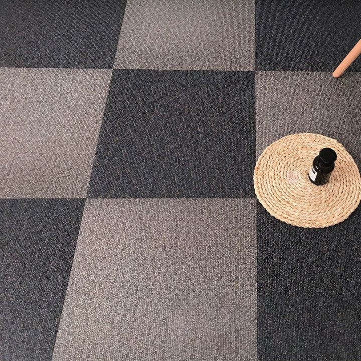 BowLift | Square Plastic Floor Water-Repellent Fabric Look Peel & Stick Floor Tiles