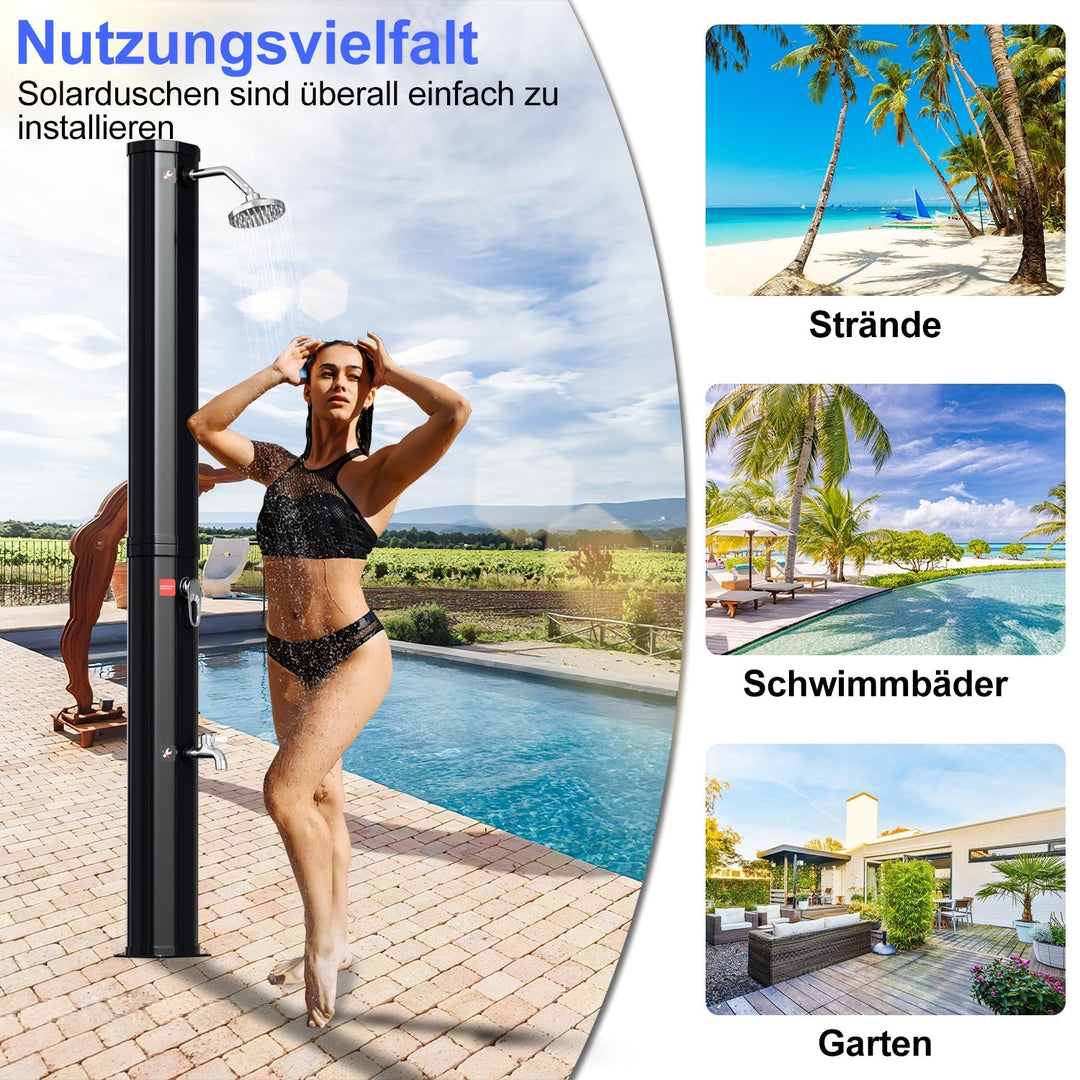 Solar shower 35L garden shower incl. protective cover | Bowlift
