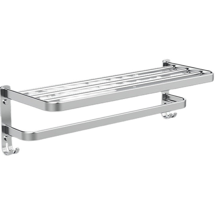 BowLift | Minimalism Gray Bathroom Accessories Set Contemporary Style Aluminum Towel Rack