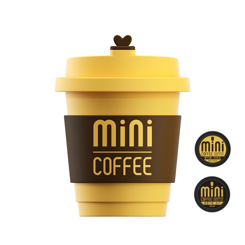 BowLift | Cute Coffee Cup Car Air Freshener Vent Clip, with Coffee Scented Refills