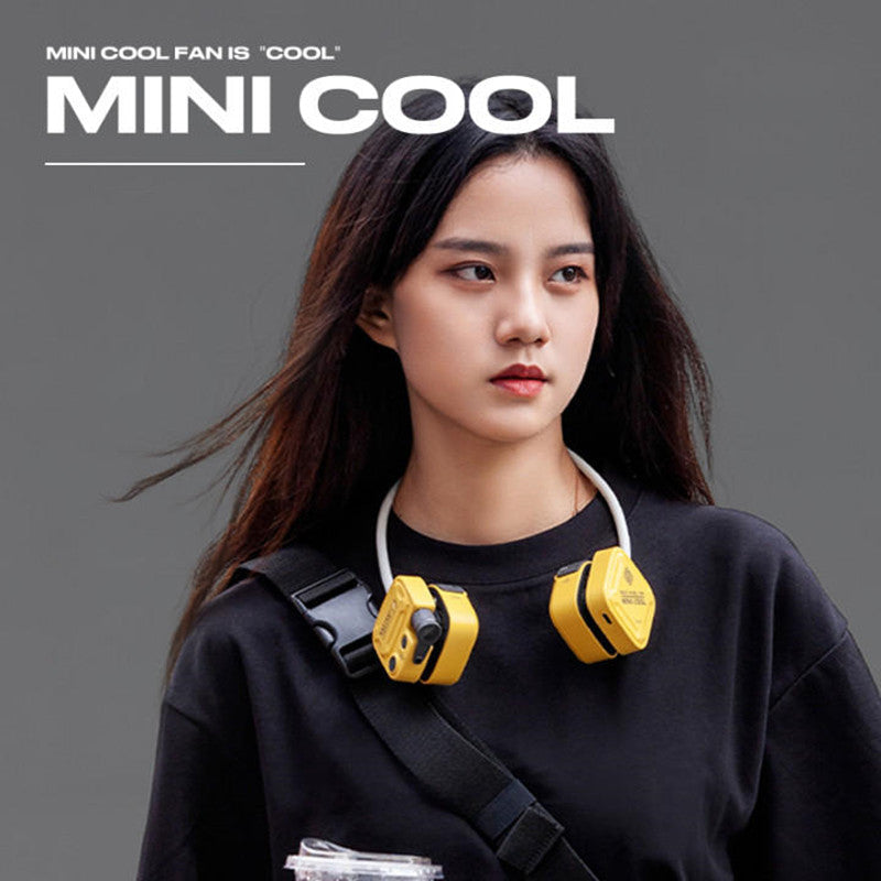 Mini Portable Silent Neck Hanging Fan | Bowlift