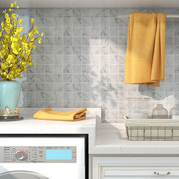 BowLift | Modern Wallpaper Peel and Stick Backsplash Tile PVC Peel and Stick Tile for the Bathroom