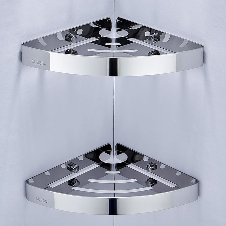 BowLift | Silver/Black Bathroom Set Modern 1/2/3 Piece Anti-Rust Bathroom Shelf