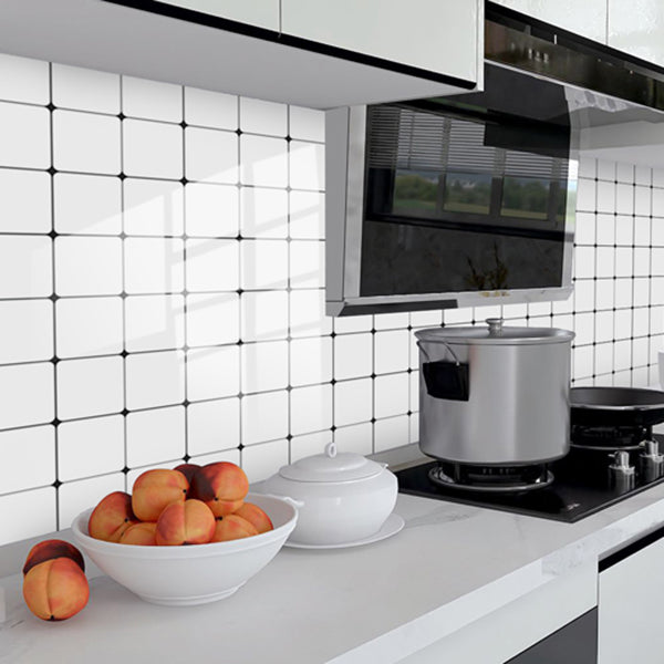 BowLift | Quadrat Peel and Stick Back Wall Tile PVC Peel and Stick Tile for the Kitchen