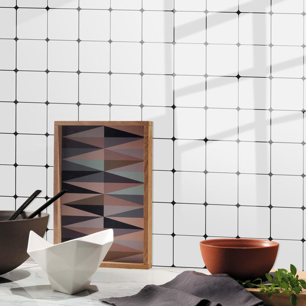 BowLift | Quadrat Peel and Stick Back Wall Tile PVC Peel and Stick Tile for the Kitchen
