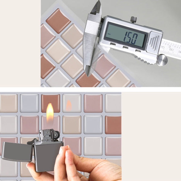BowLift | PVC tile peel and stick tile kitchen waterproof mosaic backsplash wall tile