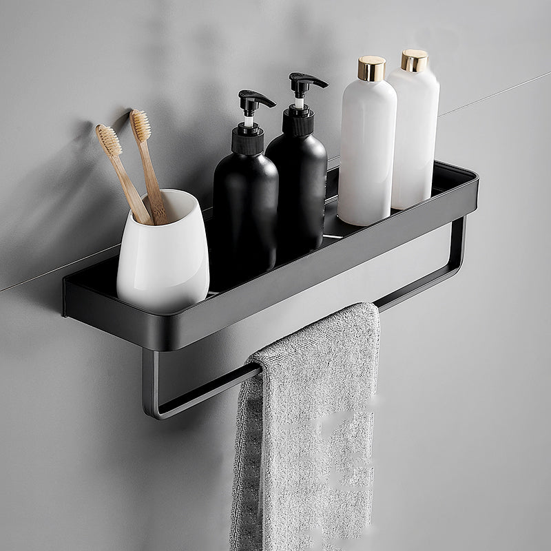 BowLift | Matt Black Bathroom Set Modern 1/2 - Piece Stainless Steel Bath Rack