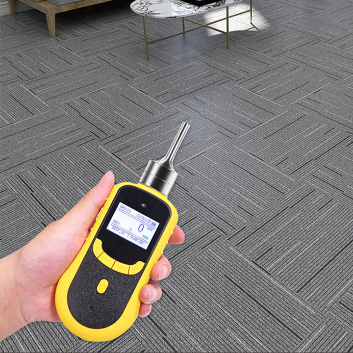 BowLift | Scratch-resistant plastic floor Rectangular fabric look square edge floor