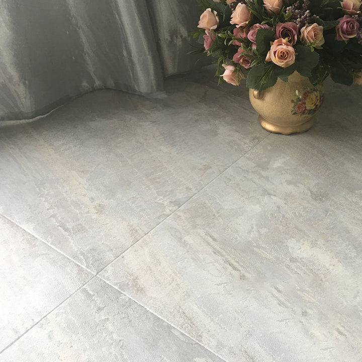 BowLift | Waterproof Plastic Floor Rectangular Fabric Look Square Edge Floor Tile