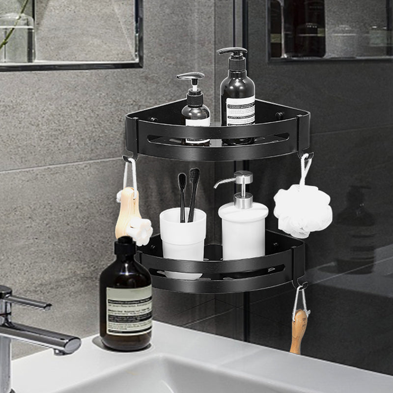 BowLift | Black/Silver Bath Set Modern 1/2/3-Piece Anti-Rust Bath Rack