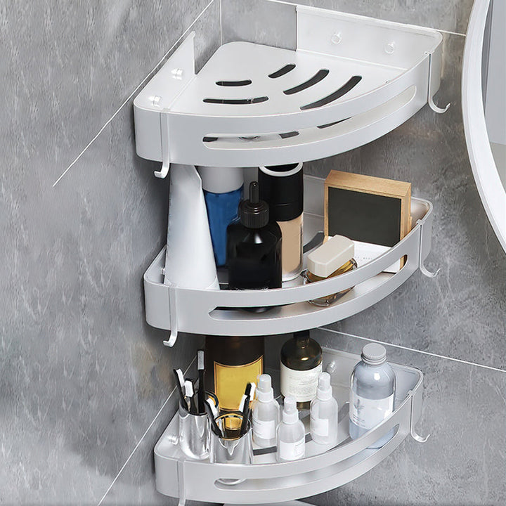 BowLift | Black/Silver Bath Set Modern 1/2/3-Piece Anti-Rust Bath Rack