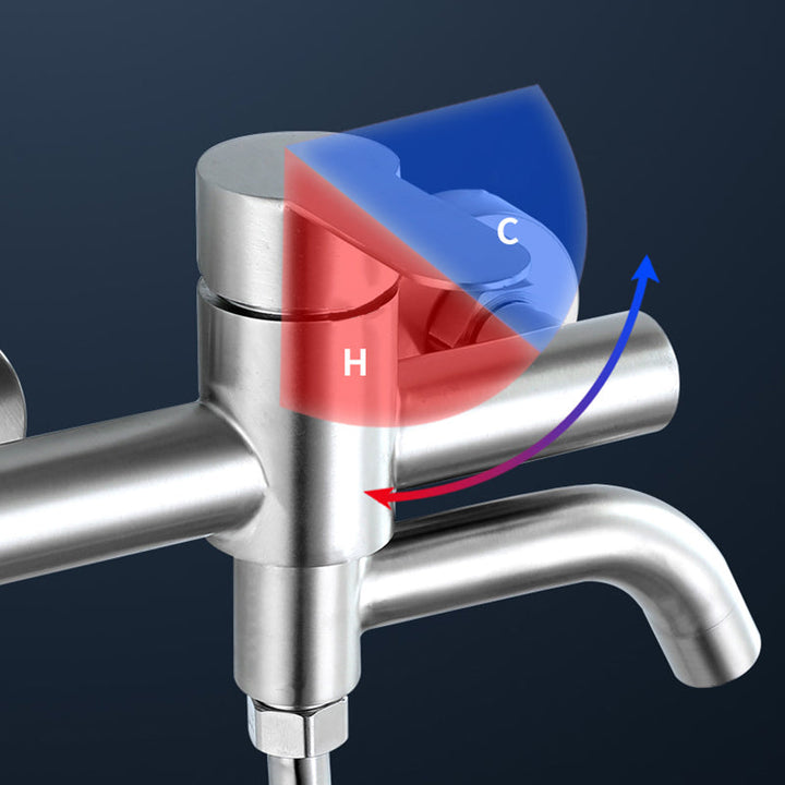 BowLift | Modern Bathtub Faucet 304 Stainless Steel Swivel Spout Wall-Mounted Bathtub Faucet Cover