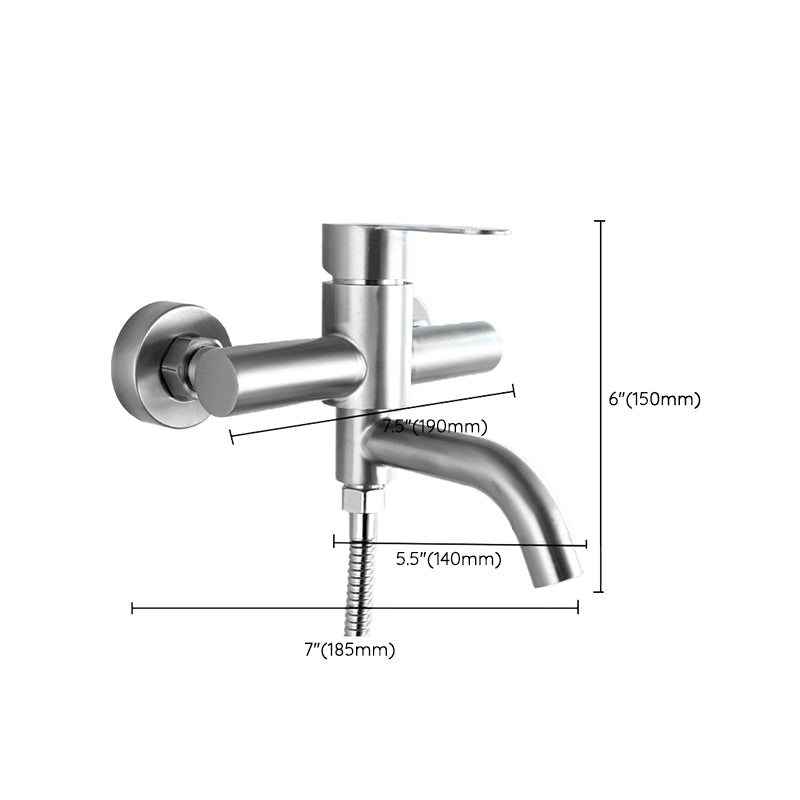 BowLift | Modern Bathtub Faucet 304 Stainless Steel Swivel Spout Wall-Mounted Bathtub Faucet Cover