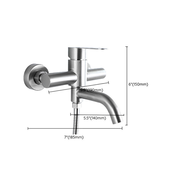 BowLift | Modern Bathtub Faucet 304 Stainless Steel Swivel Spout Wall-Mounted Bathtub Faucet Cover
